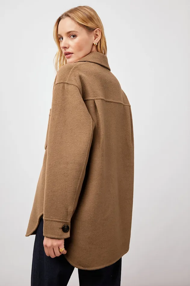 Jackets and Coats Women Rails Connie Shirt Jacket Camel