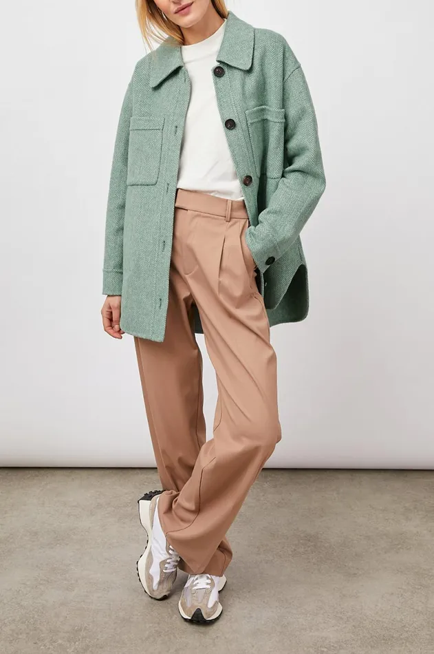 Jackets and Coats Women Rails Connie Shirt Jacket Kelly Herringbone