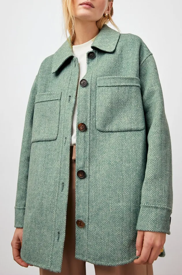 Jackets and Coats Women Rails Connie Shirt Jacket Kelly Herringbone