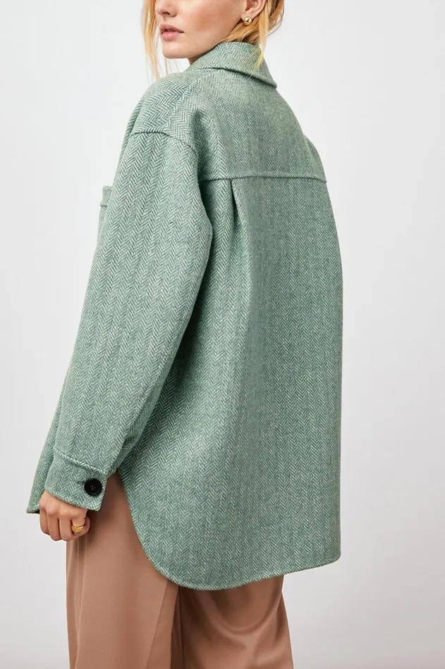 Jackets and Coats Women Rails Connie Shirt Jacket Kelly Herringbone