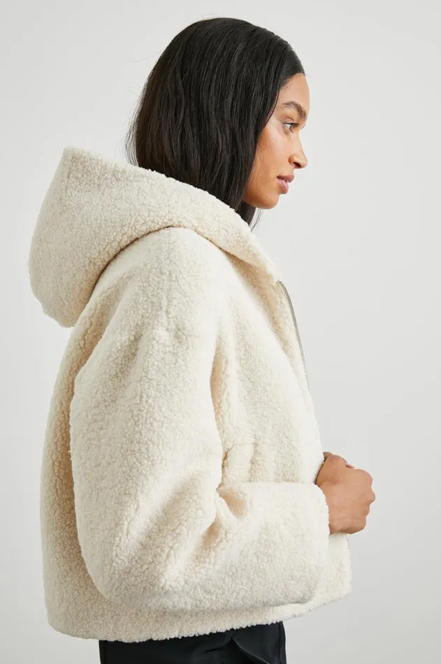 Jackets and Coats Women Rails Fabi Jacket Ivory Teddy