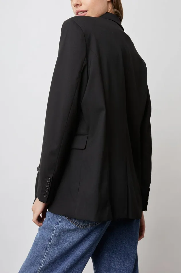 Jackets and Coats Women Rails Jac Blazer Black Twill