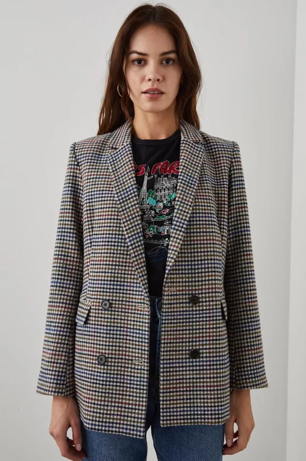 Jackets and Coats Women Rails Jac Blazer Cardinal Pine Multi