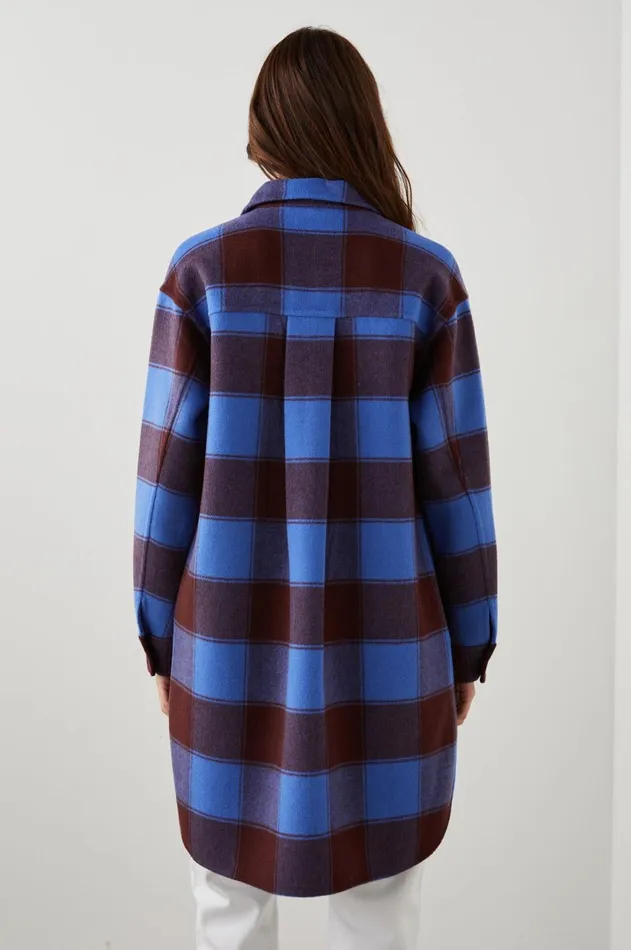 Jackets and Coats Women Rails Jaro Coat Cobalt Chocolate
