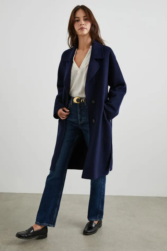 Jackets and Coats Women Rails Marta Coat Navy