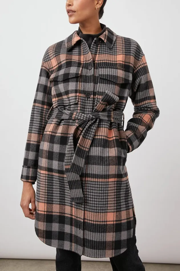 Jackets and Coats Women Rails Melina Coat Manhattan Plaid