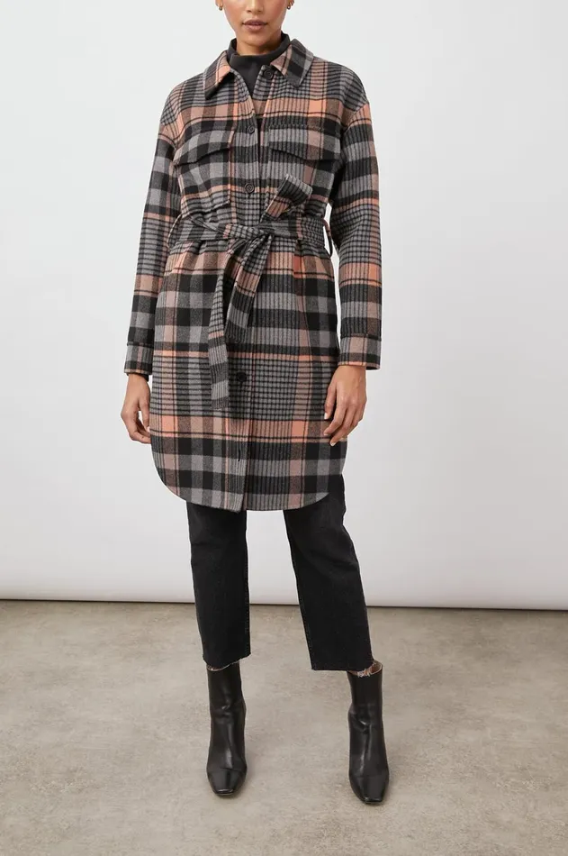 Jackets and Coats Women Rails Melina Coat Manhattan Plaid