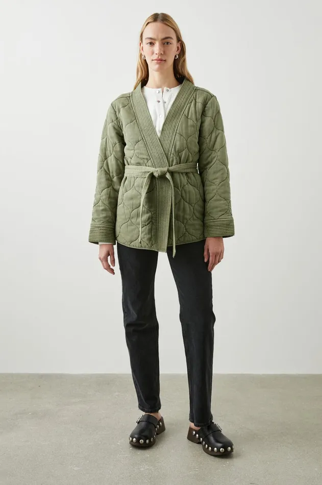 Jackets and Coats Women Rails Monterey Jacket Washed Olive