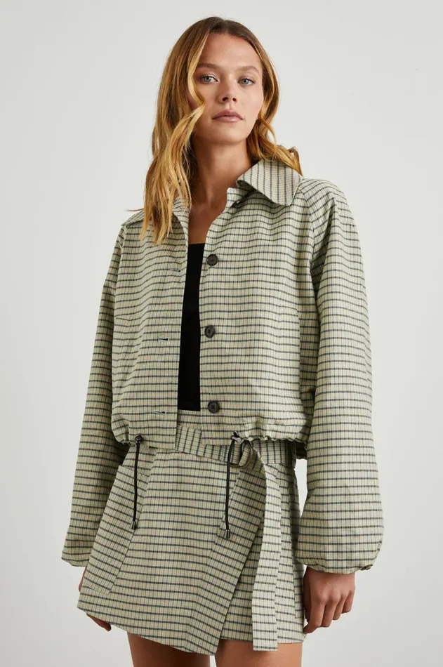 Jackets and Coats Women Rails North Jacket Sage Mini Check