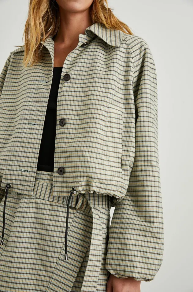 Jackets and Coats Women Rails North Jacket Sage Mini Check