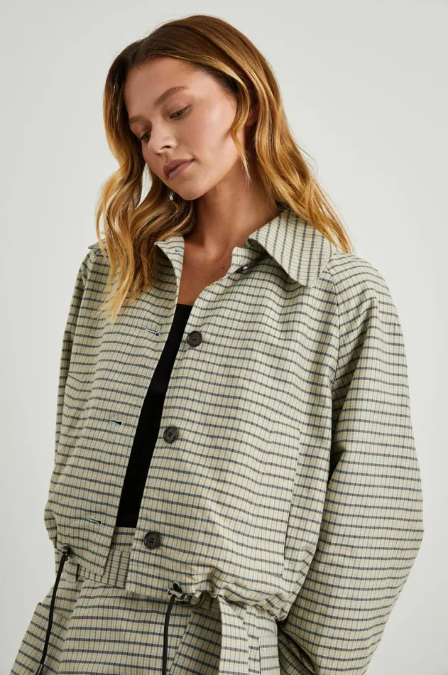 Jackets and Coats Women Rails North Jacket Sage Mini Check