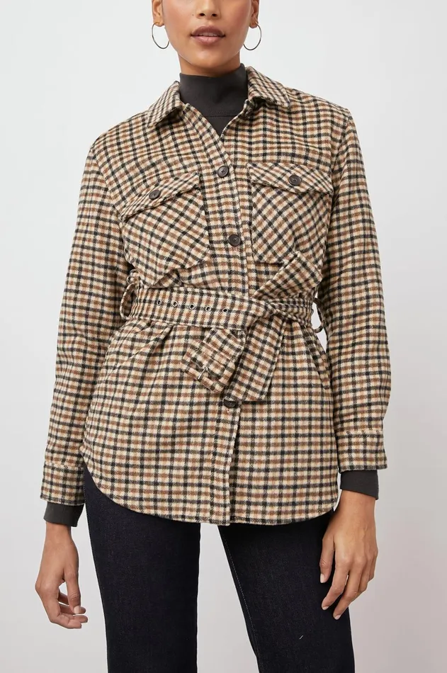 Jackets and Coats Women Rails Rhodes Jacket Ochre Sand Mocha