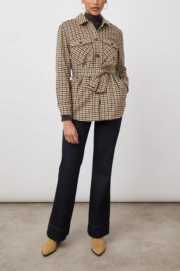 Jackets and Coats Women Rails Rhodes Jacket Ochre Sand Mocha