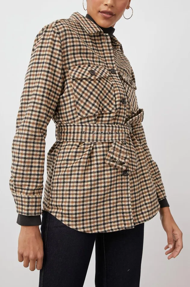 Jackets and Coats Women Rails Rhodes Jacket Ochre Sand Mocha
