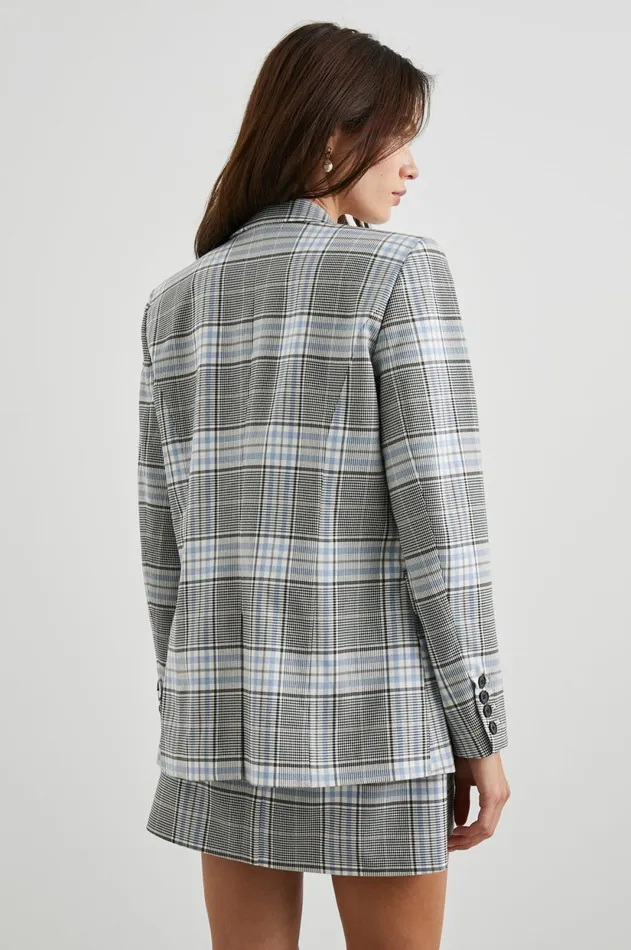 Jackets and Coats Women Rails Stanton Blazer Cocoa Sky Check