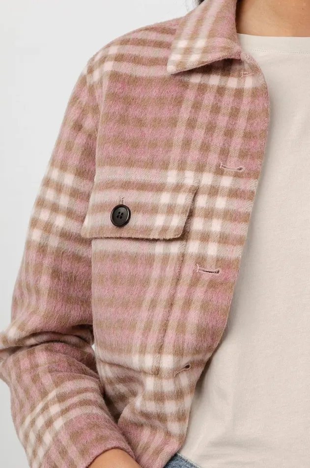 Jackets and Coats Women Rails Steffi Jacket Mauve Ivory Sepia