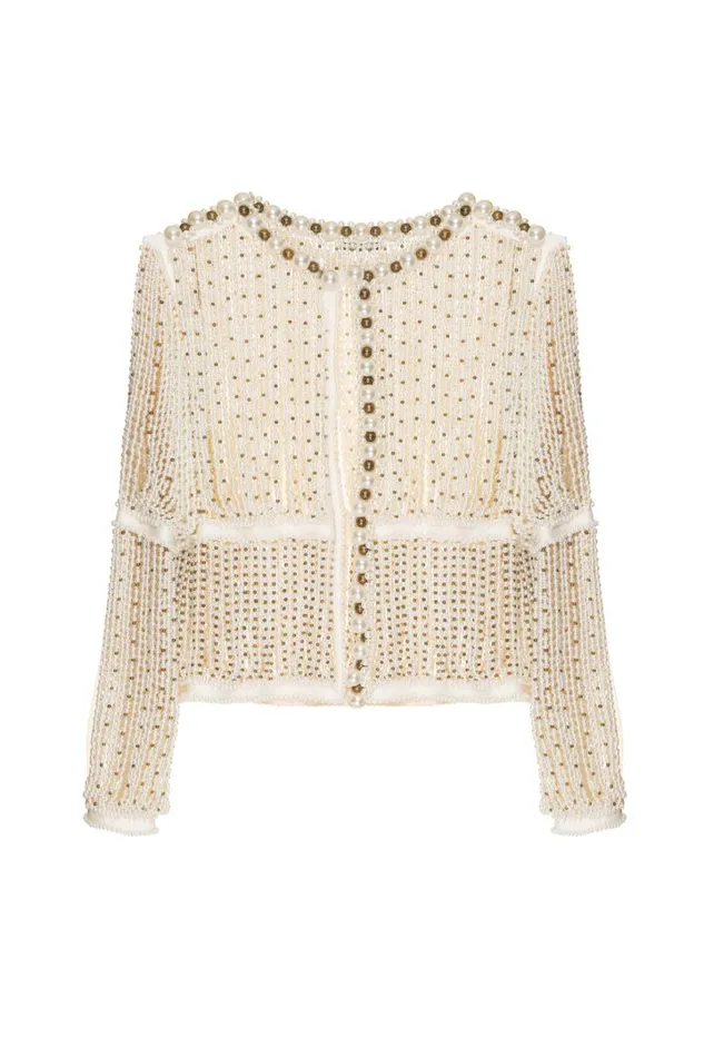 Jackets Women Patbo Fully Beaded Jacket White