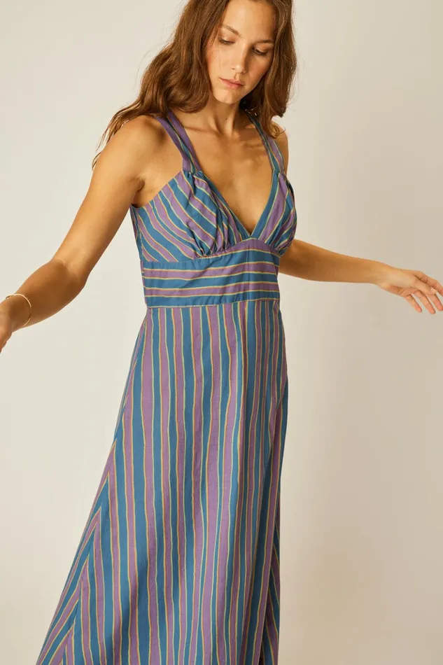 Jackie Dress Batik Stripe Lavender Women Natalie Martin Dresses Jackie Dress Batik Stripe Lavender Women Natalie Martin Dresses