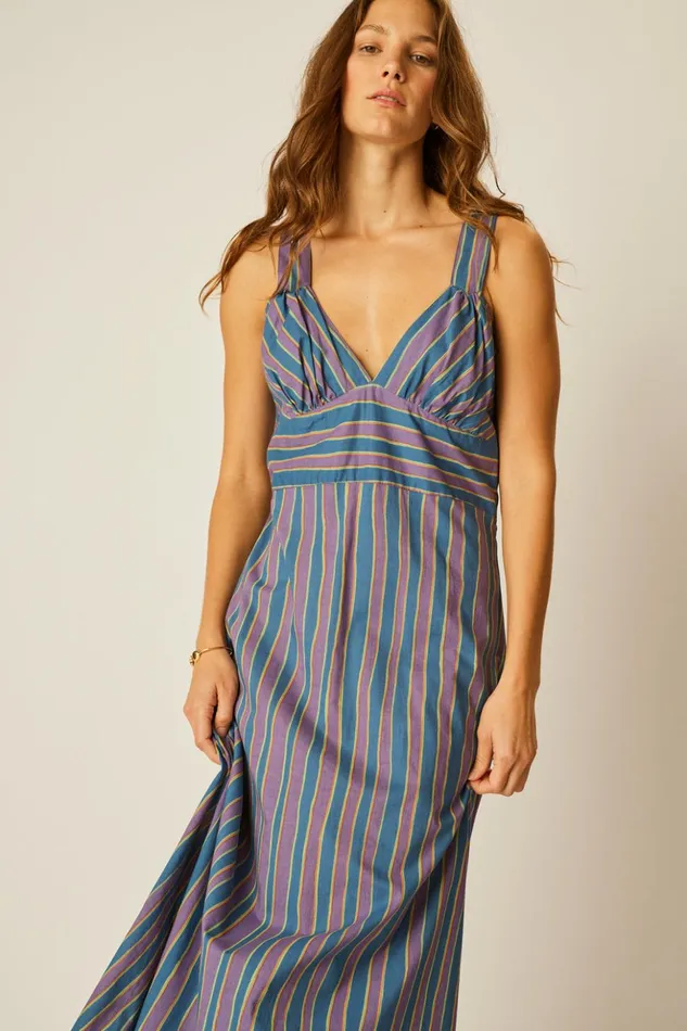 Jackie Dress Batik Stripe Lavender Women Natalie Martin Dresses Jackie Dress Batik Stripe Lavender Women Natalie Martin Dresses