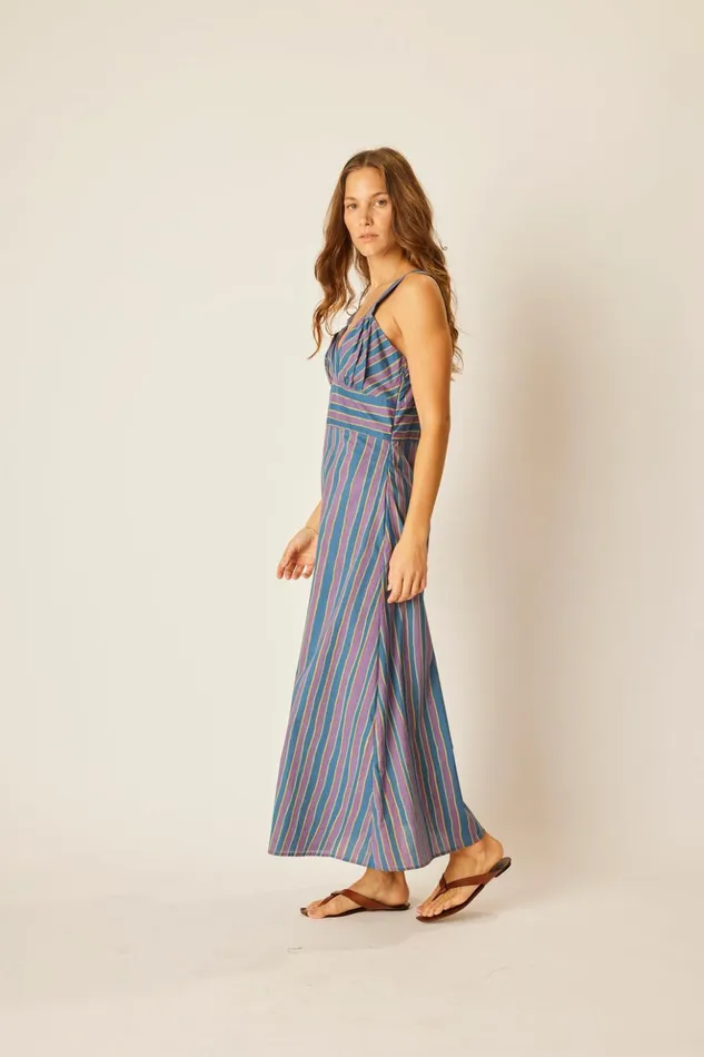 Jackie Dress Batik Stripe Lavender Women Natalie Martin Dresses Jackie Dress Batik Stripe Lavender Women Natalie Martin Dresses