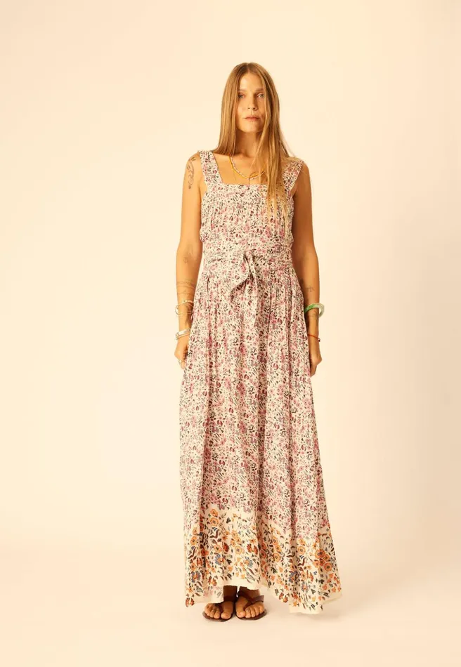 Jasmine Maxi Petite Fleur Aubergine Women Natalie Martin Dresses
