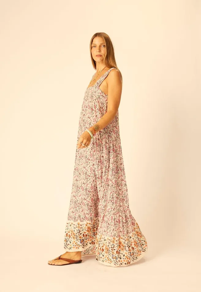 Jasmine Maxi Petite Fleur Aubergine Women Natalie Martin Dresses