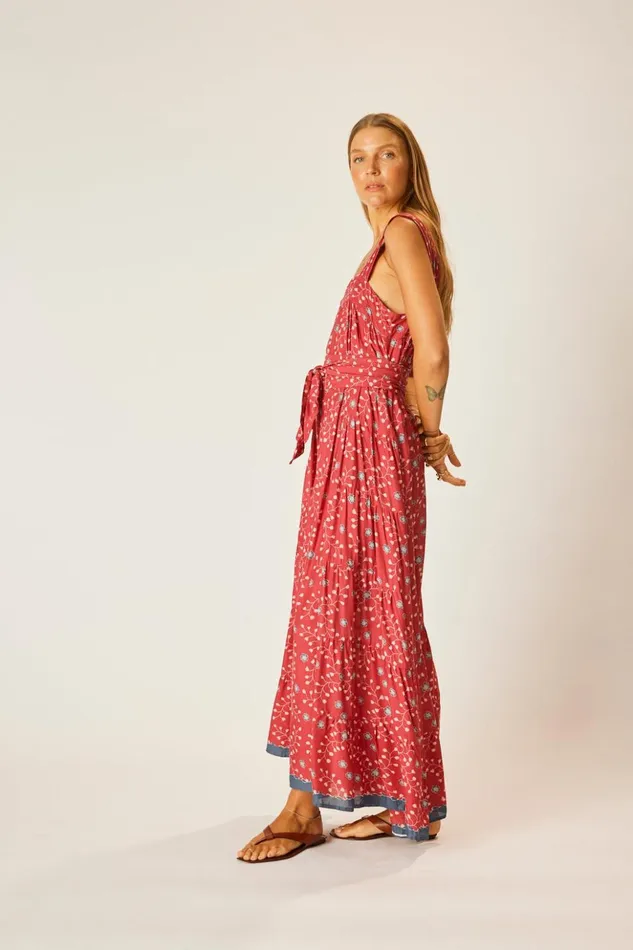 Jasmine Maxi Pinwheel Barn Red Women Natalie Martin Dresses