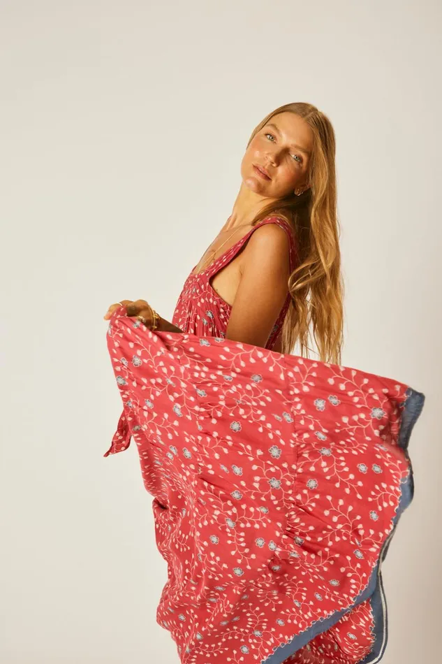 Jasmine Maxi Pinwheel Barn Red Women Natalie Martin Dresses
