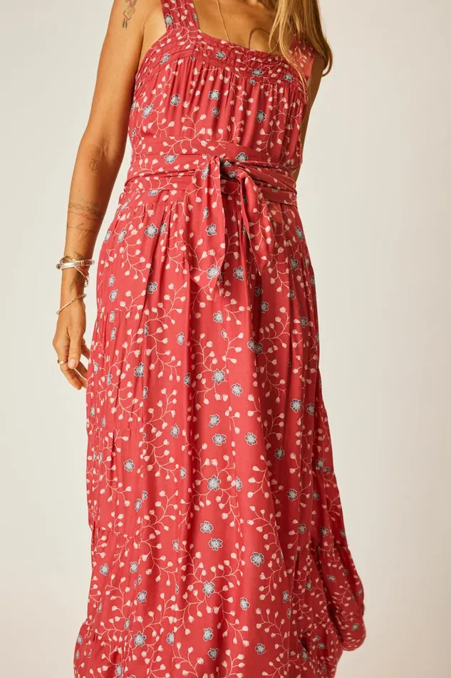 Jasmine Maxi Pinwheel Barn Red Women Natalie Martin Dresses