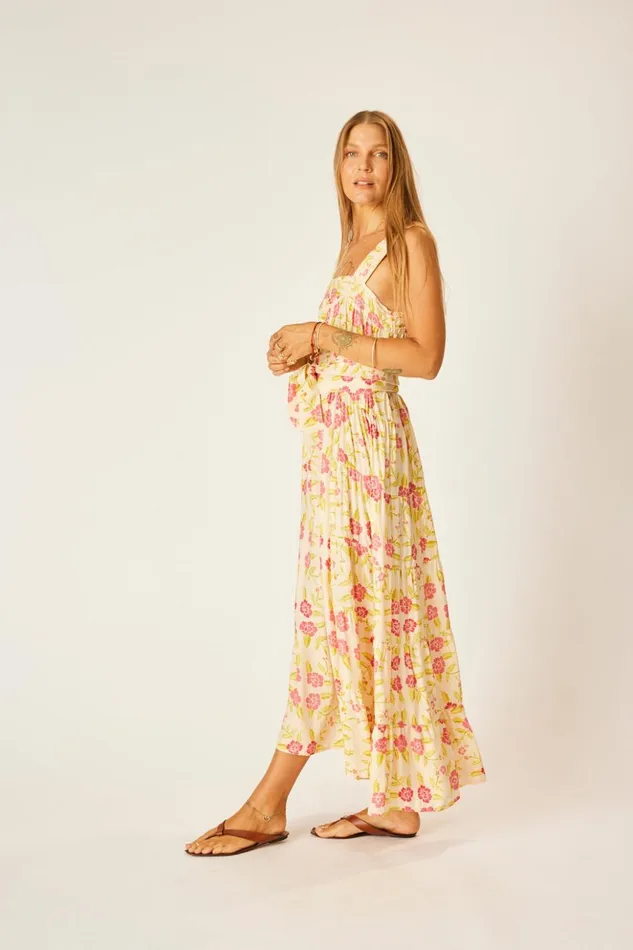 Jasmine Maxi Prairie Dusty Crimson Women Natalie Martin Dresses
