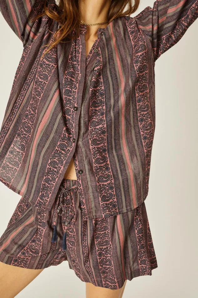 Jasper Short Paisley Stripe Heather Women Natalie Martin Bottoms