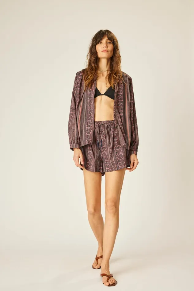 Jasper Short Paisley Stripe Heather Women Natalie Martin Bottoms
