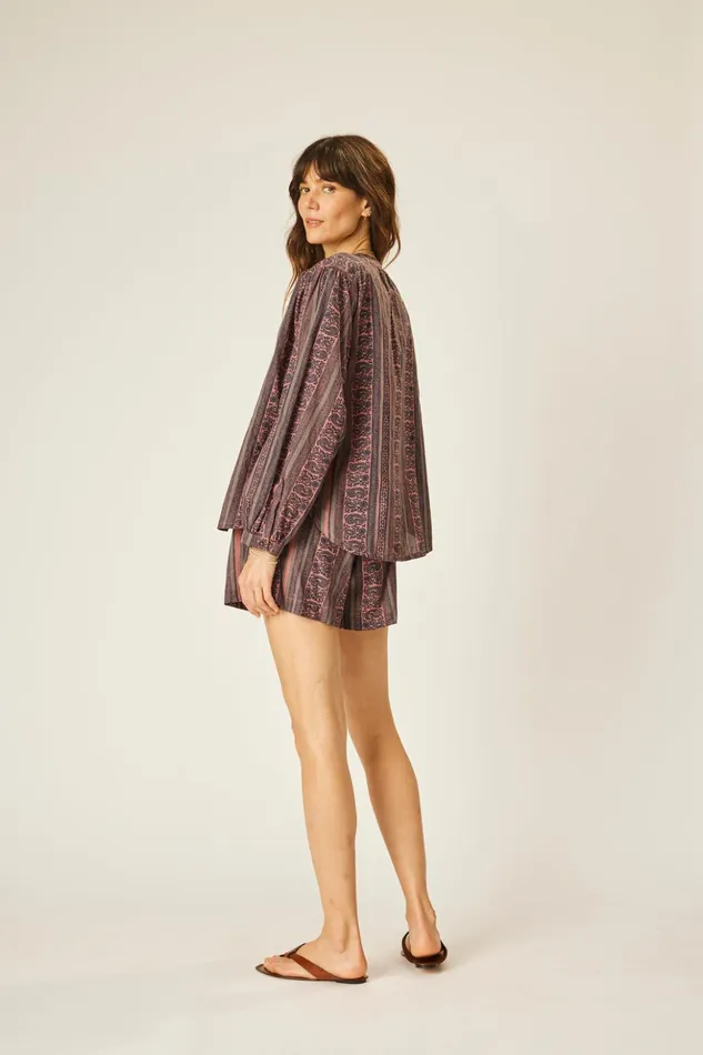 Jasper Short Paisley Stripe Heather Women Natalie Martin Bottoms