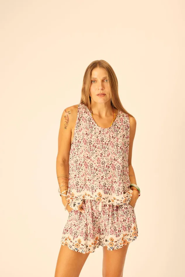 Jasper Short Petite Fleur Rose Women Natalie Martin Bottoms