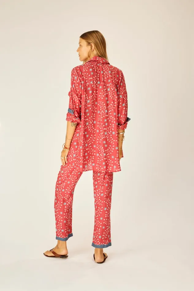 Jennifer Shirt Pinwheel Barn Red Women Natalie Martin Tops