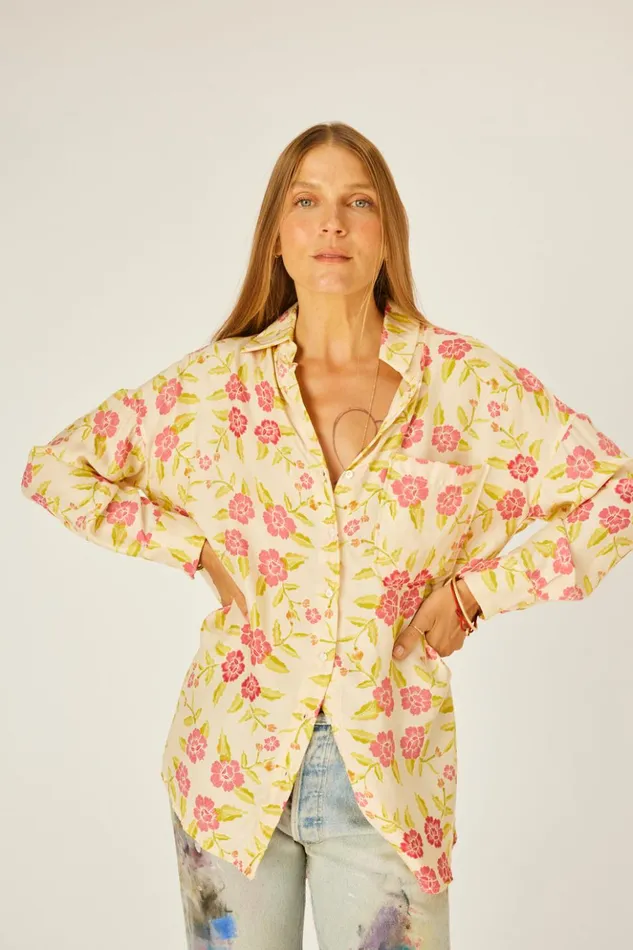 Jennifer Shirt Prairie Dusty Crimson Women Natalie Martin Tops