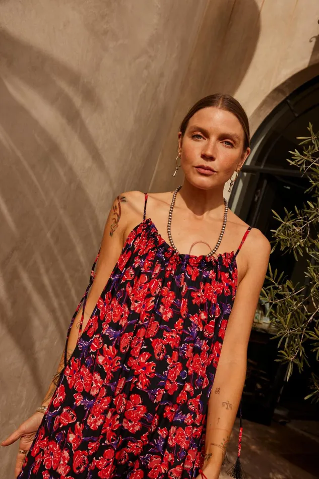 Jerusha Maxi Silk Watercolor Clementine Women Natalie Martin Dresses