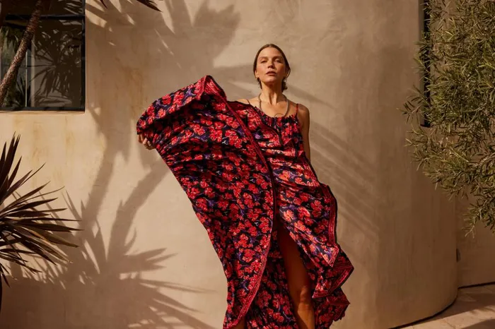Jerusha Maxi Silk Watercolor Clementine Women Natalie Martin Dresses
