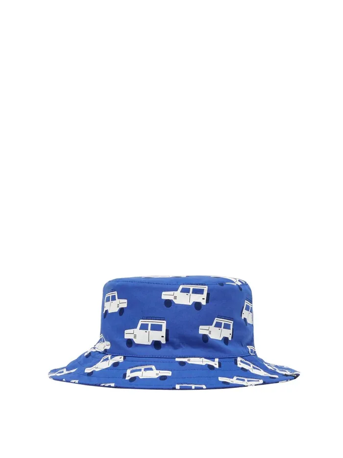 Joules Accessories Girls Blue Brit Printed Sun Hat