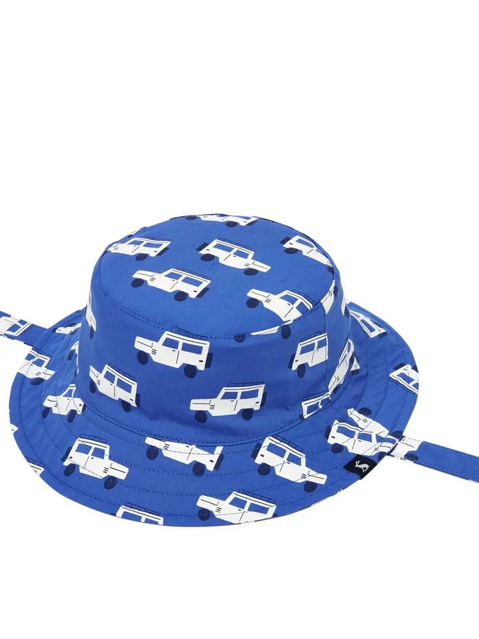 Joules Accessories Girls Blue Brit Printed Sun Hat