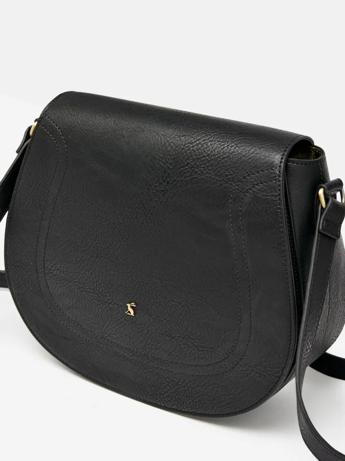 Joules Bags Women Black Outlet Saddle Leather Bag