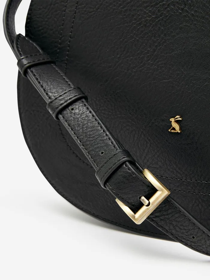 Joules Bags Women Black Outlet Saddle Leather Bag