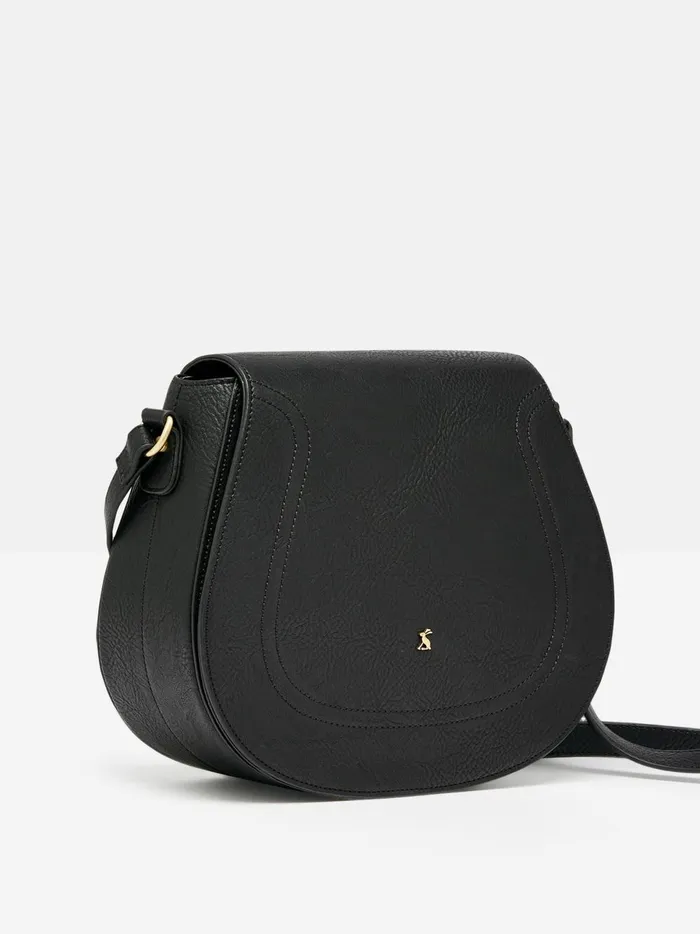 Joules Bags Women Black Outlet Saddle Leather Bag