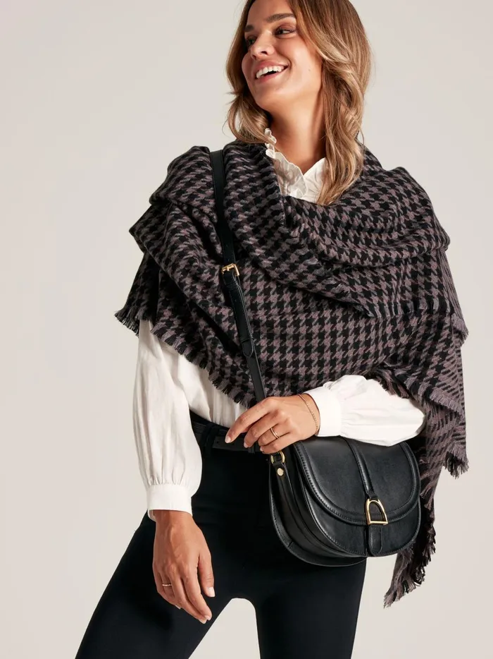 Joules Bags Women Black Soft Leather Cross Body Bag