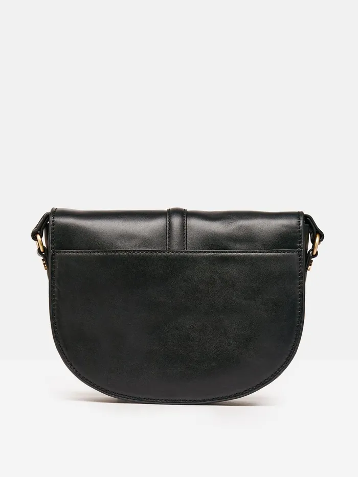 Joules Bags Women Black Soft Leather Cross Body Bag