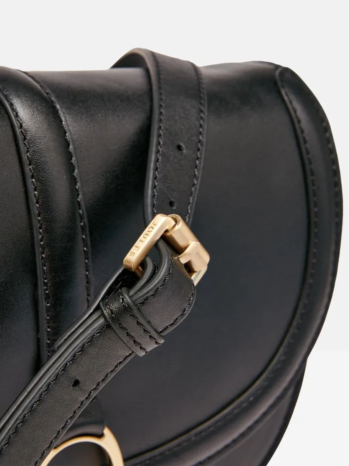 Joules Bags Women Black Soft Leather Cross Body Bag