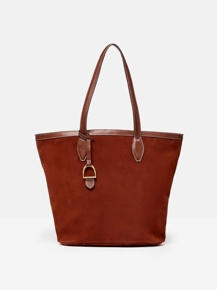 Joules Bags Women Brown Suede Tote Shopper Bag