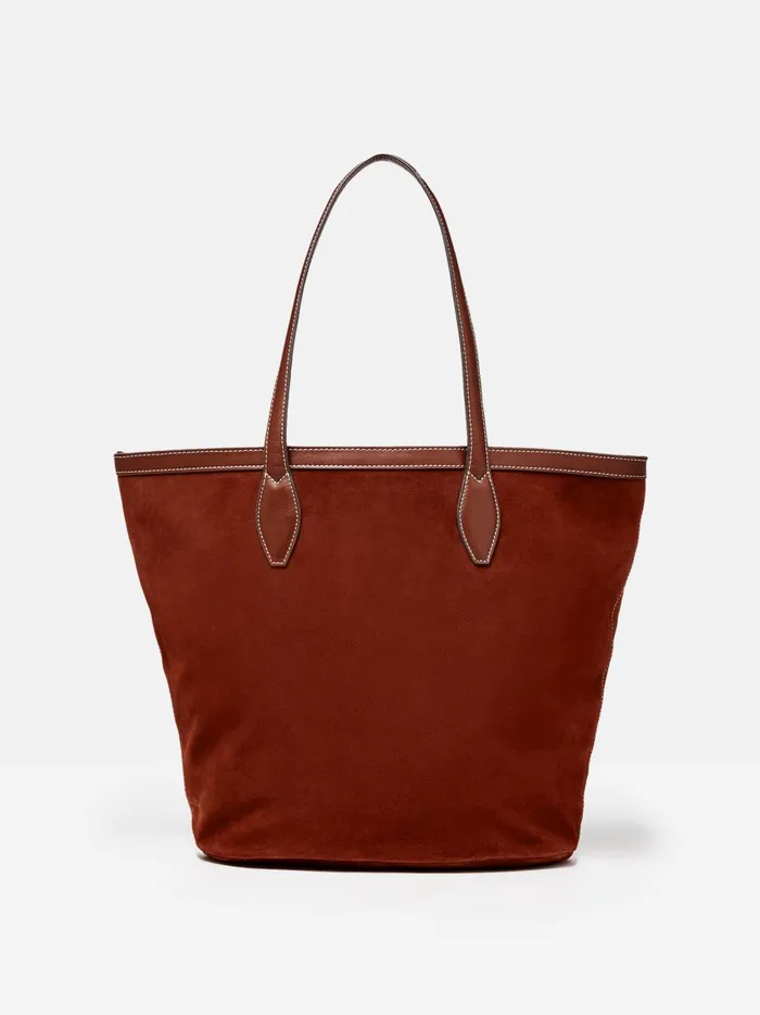 Joules Bags Women Brown Suede Tote Shopper Bag