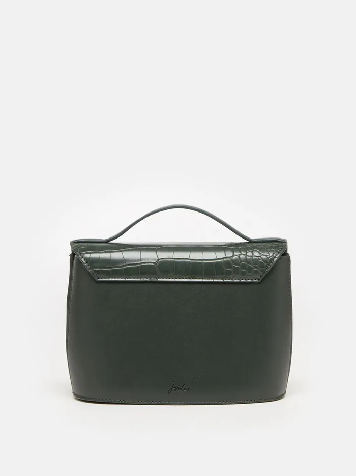 Joules Bags Women Green Faux Leather Croc Effect Cross Body Bag
