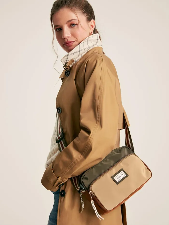 Joules Bags Women Khaki Green Colourblock Cross Body Bag